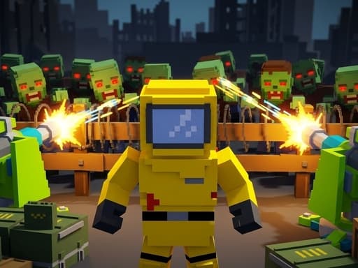 Pixel Zombie Base Defense